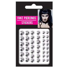 NEU Gesichts-Fake-Piercings, selbstklebend, 42 Stck