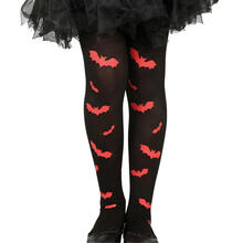 NEU Kinder-Strumpfhose schwarz mit Flederm�usen, 3-6 Jahre