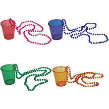 NEU Halskette mit Schnapsglas / Shotglas, sortierte Farben