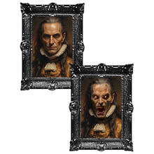NEU Gruseliges Puppen-Halloween-Bild mit Holografie-Effekt, ca. 35x48cm