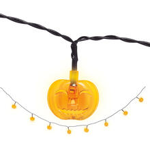 NEU Halloween-Lichterkette Krbisse, batteriebetrieben, Lnge ca. 160 cm