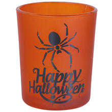 NEU Halloween-Deko Windlicht / Glas, 3 Stck, ca. 6x5cm