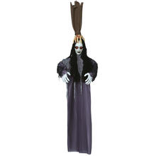 NEU Halloween-Deko-Figur Mdchen mit Arm, mit Licht, Sound und Bewegung, ca. 150cm