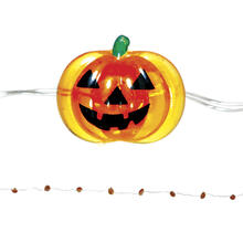 NEU Halloween-Lichterkette Krbisse, batteriebetrieben, Lnge ca. 120 cm