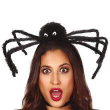 NEU Haarreif mit Riesen-Spinne, schwarz