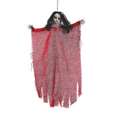 SALE Halloween-Deko-Figur Rote Puppe, ca. 60cm