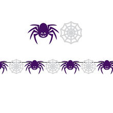 NEU Halloween Girlande Spinne und Netz, 3m