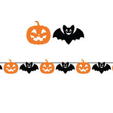 NEU Halloween Girlande Krbis und Fledermaus, 3m