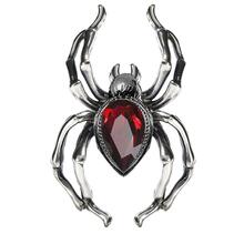 NEU Ring Spinne mit Rubin