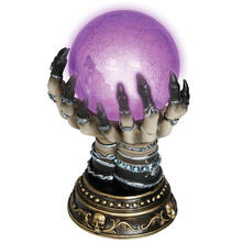 NEU Halloween-Deko Wahrsager-Kugel mit Licht, ca. 23cm
