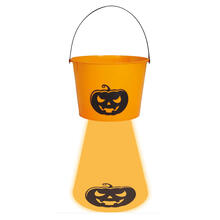 NEU Halloween-Sigkeiten- / Candy-Eimer mit Licht, ca. 15cm