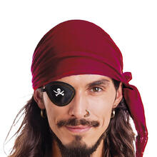 NEU Bandana / Piratentuch aus Samt, Einheitsgre, Burgund