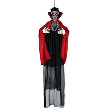 NEU Halloween-Deko Figur verrckter Vampirgraf, mit Licht-, Sound- und Bewegungseffekt, 180cm