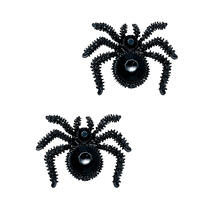 NEU Ohrringe schwarze Spinnen, 2 Stck