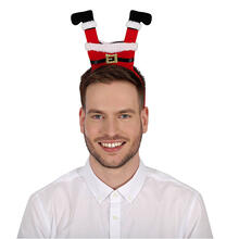 NEU Haarreif mit Weihnachtsmann-Beinen