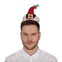 NEU Haarreif mit Weihnachtsmann-Mtze