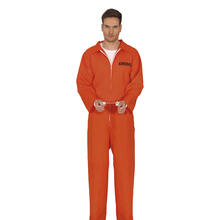 NEU Herren-Kostm Amerikanischer Hftling / Strfling, orange, Gr. S
