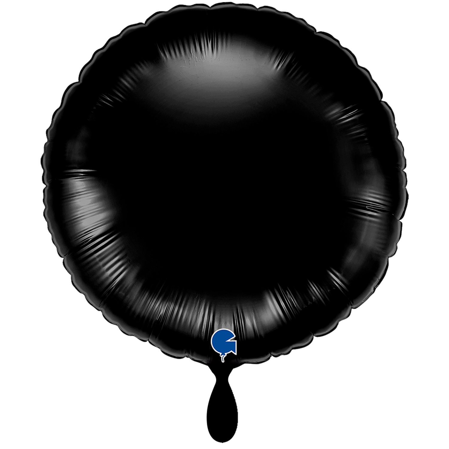 NEU Folienballon rund, ca. 38cm, unifarben, schwarz