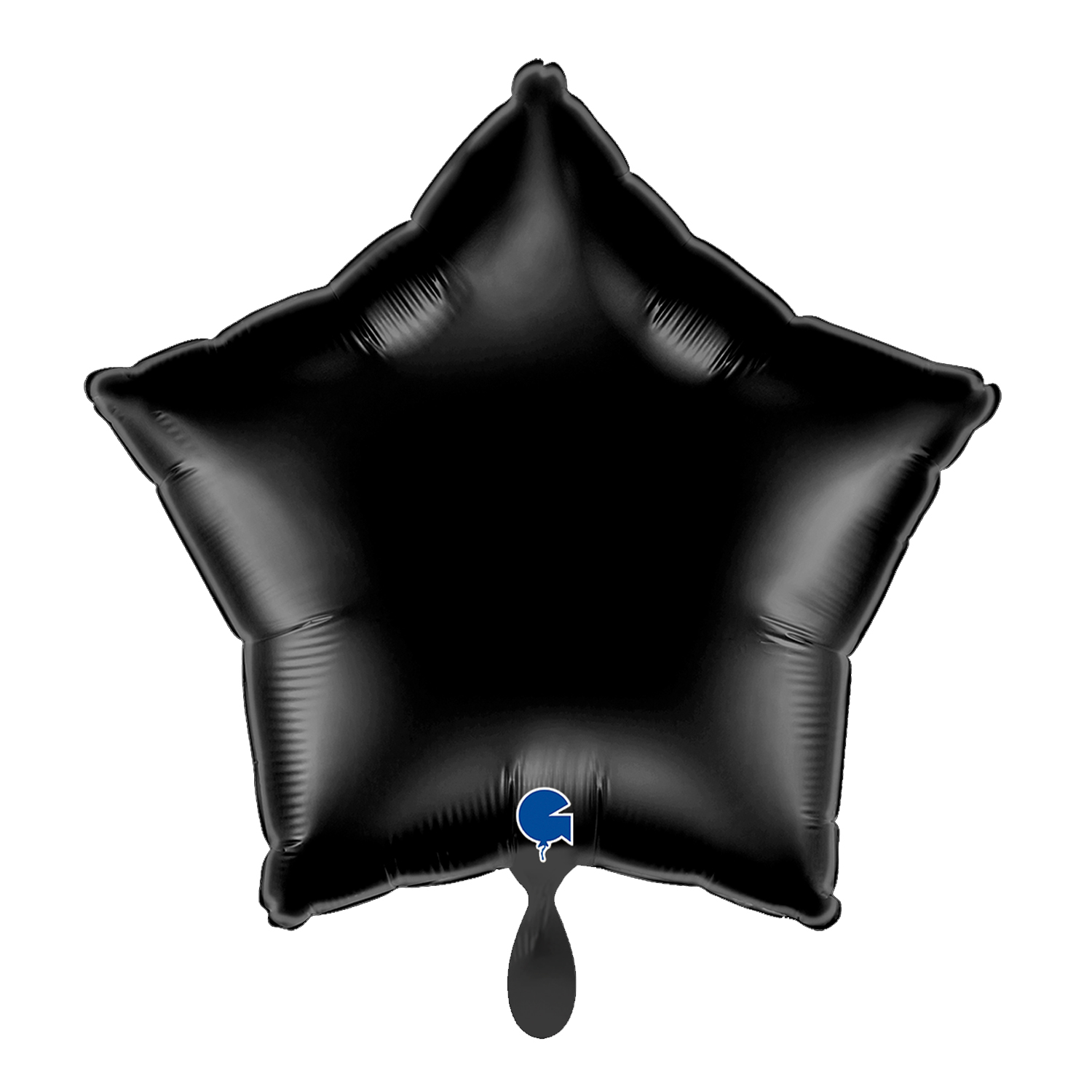 NEU Folienballon Stern, ca. 42x40cm, unifarben, schwarz
