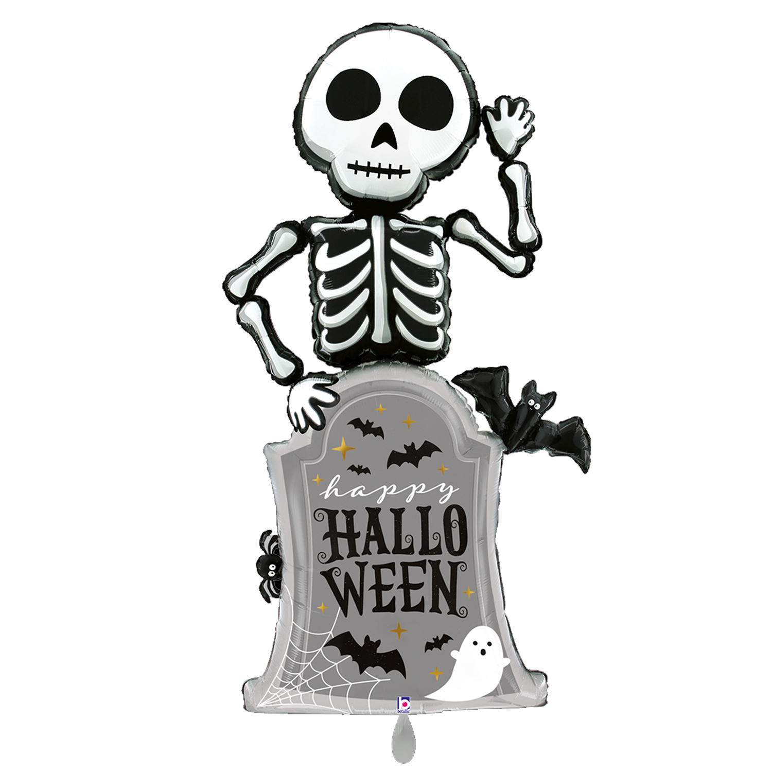 NEU Folienballon Halloween Special Delivery Skelett, 85x169cm