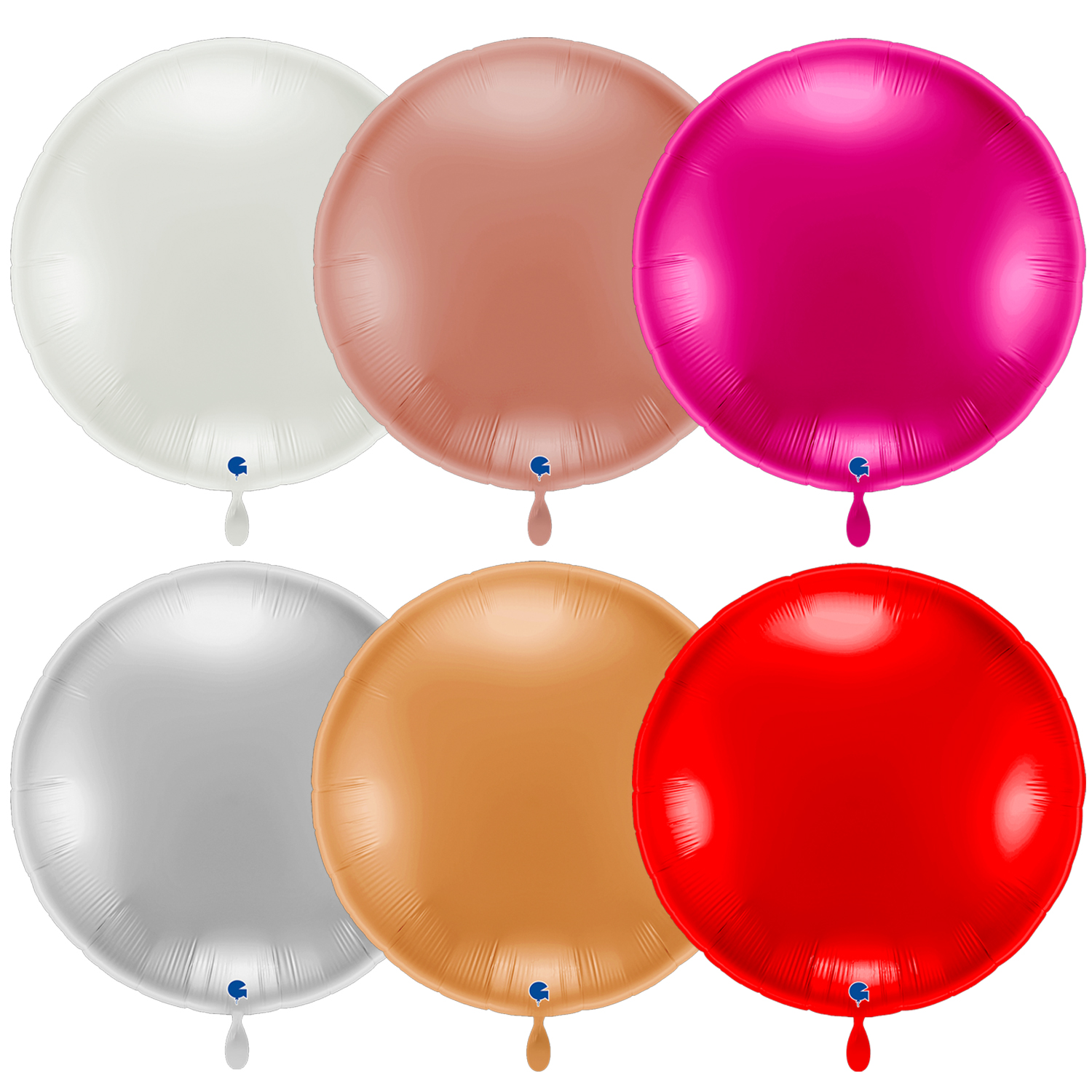 NEU Folienballon Riesen-Ballon XXL, rund, ca. 75x75cm, unifarben - verschiedene Farben