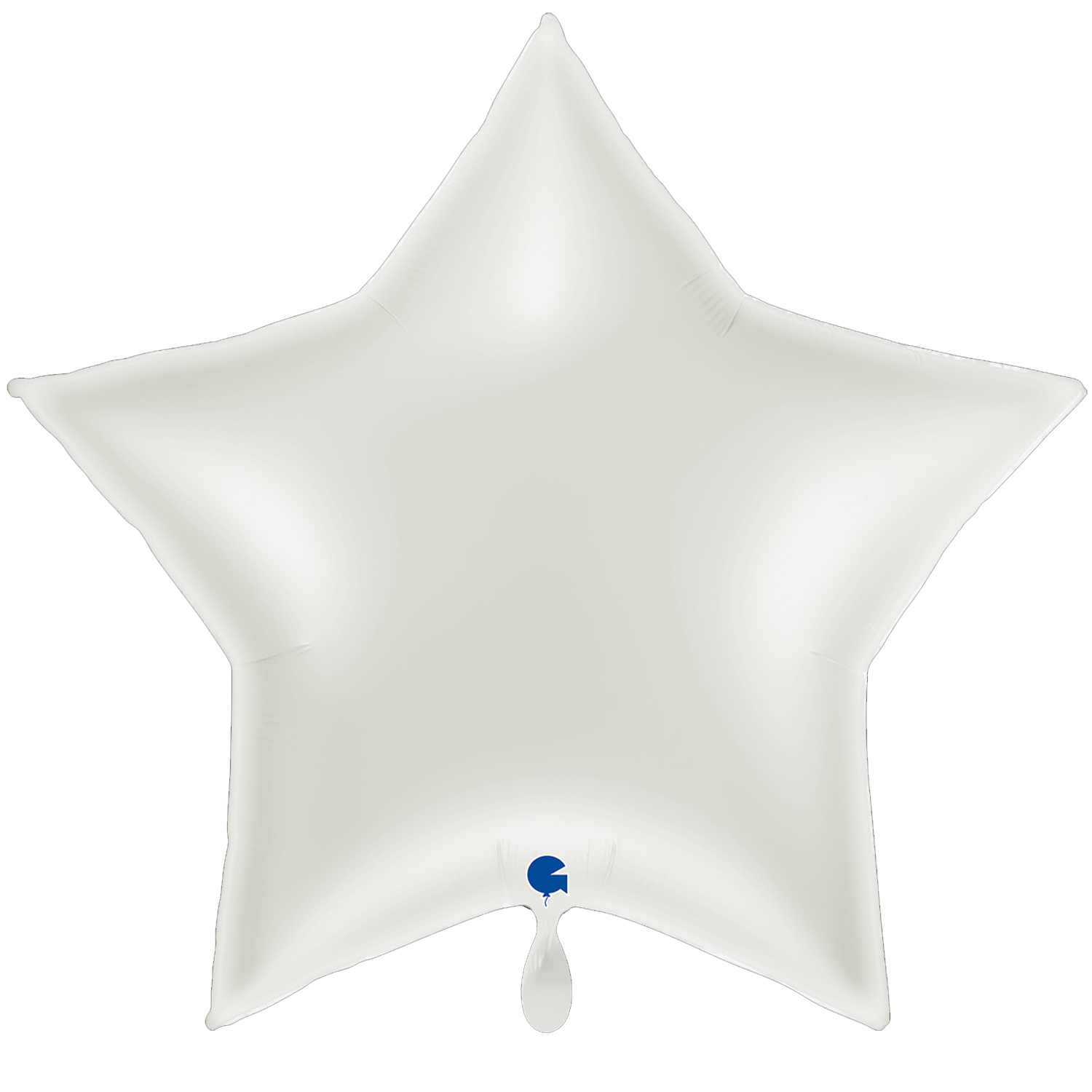 NEU Folienballon Riesen-Sternballon XXL, ca. 86x81cm, unifarben, wei