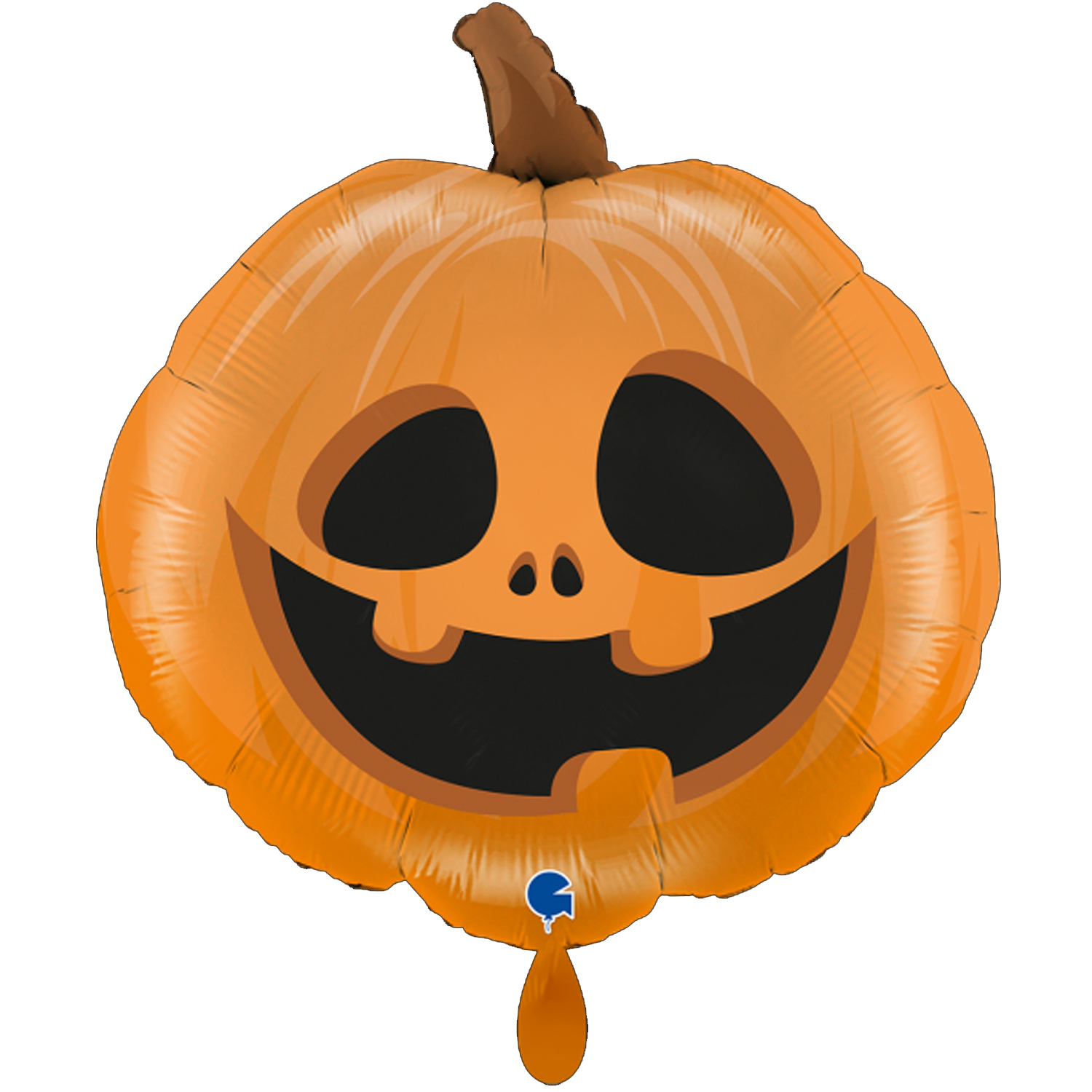 NEU Folienballon Halloween Lachender Krbis, orange, 53x57cm