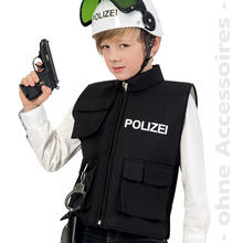 Kinder-Weste Polizei mit Taschen, Gr. 128
