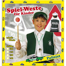 SALE Kinder-Weste Polizei, grün, Größe 128