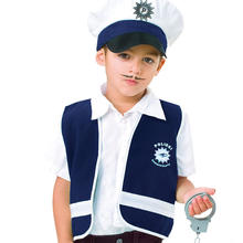 SALE Kinder-Weste Polizei, blau, Gr. 140