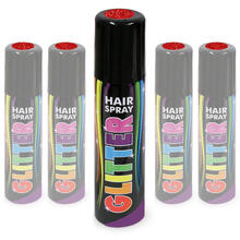 Haarspray mit Glitter rot, 100 ml