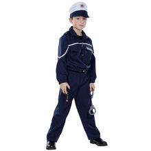 SALE Kinder Kostüm Polizist mit Mütze, Gr. 140