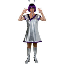 Damen-Kostüm Alien-Kleid, Gr. 40-42