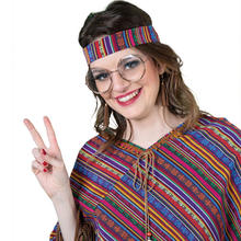 Brille Hippie Festival mit runden Glsern