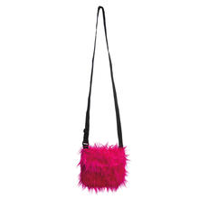 Tasche aus Plschfell, pink