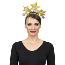 NEU Haarreif Sterne, gold-silber