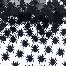 Konfetti Spinnen, schwarz, 1,2 x 1,2cm, 15g