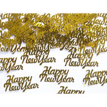 Konfetti Metallic Happy New Year - Gold - 4 � 2 cm - 3 g