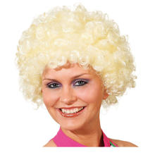 Percke Unisex Clown, Afro Hair, kleine Locken, blond