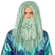 Herren-Percke Neptun, mit Bart, wassergrn