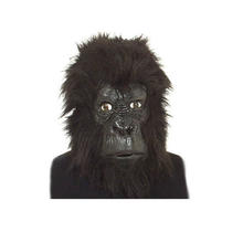 Maske Gorilla mit Plschhaar