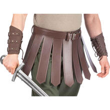 Armstulpen Gladiator, braun, Lederimitat, gr��enverstellbar