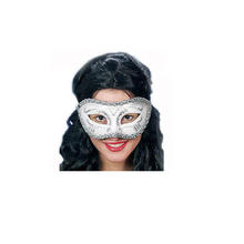 SALE Maske Venedig, silber, aus Kunststoff PREISHIT