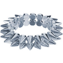 SALE Stachelarmband silber