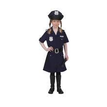 Kinder-Kostüm Polizistin, blau, Gr. 116