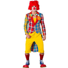 Herren-Kostüm Frack Patchwork Clown, Gr. 52-54
