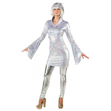 Damen-Kostm Mond-Kleid irisierend, Gr. 34-36