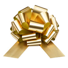 Schleife Gro� zum Dekorieren - Gold - 30 cm
