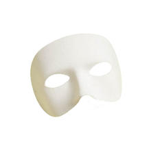SALE Qualitäts-Maske halbes Gesicht Stoff, weiß