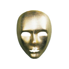 SALE Qualitts-Maske volles Gesicht Textil, gold